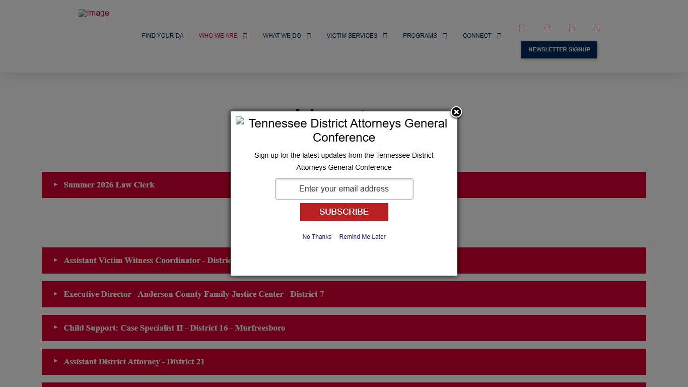 Join our team - Tennessee District Attorneys General Conference